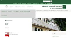 Desktop Screenshot of bip.aps.edu.pl